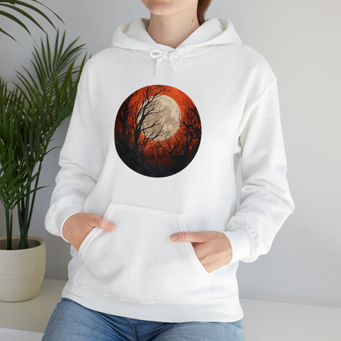 Halloween Harvest Moon - Graphic Hooded Sweatshirt